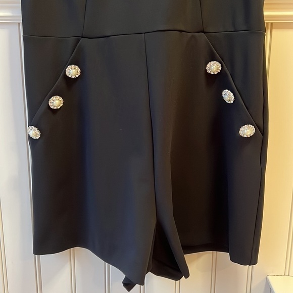 F&f Black Sleeveless Romper Size 10 - Picture 2 of 16